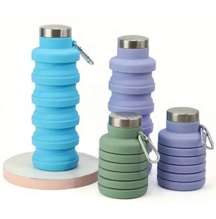 Collapsible Silicone Water Bottle 💜